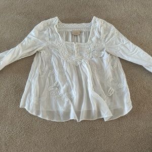 White blouse with detailing